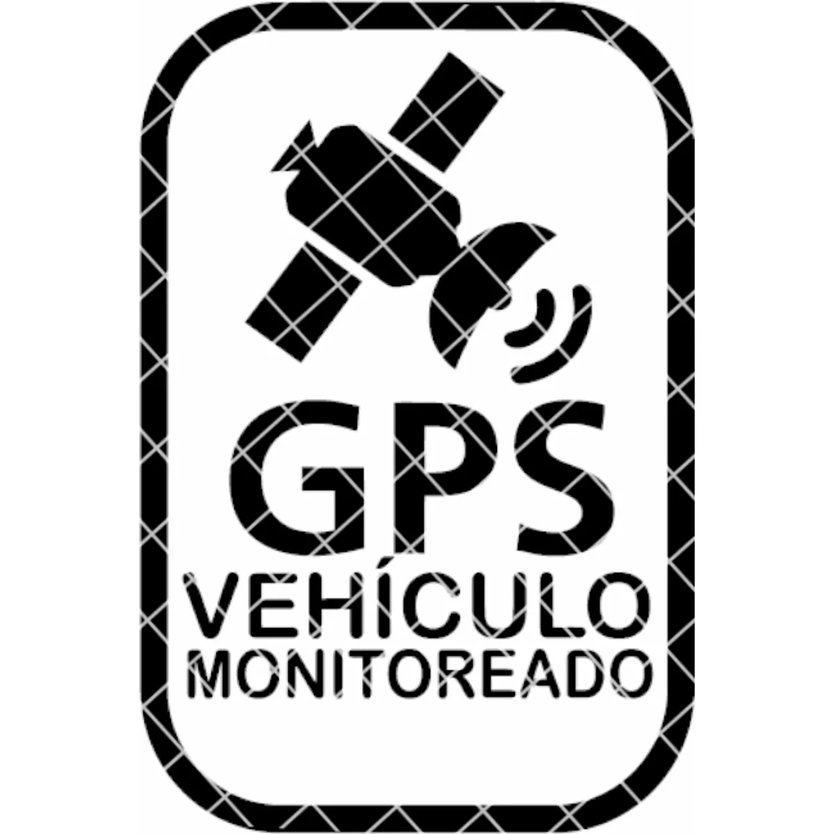 GENERICO - Sticker Gps Vehículo Monitoreado Rastreo Satelital Par