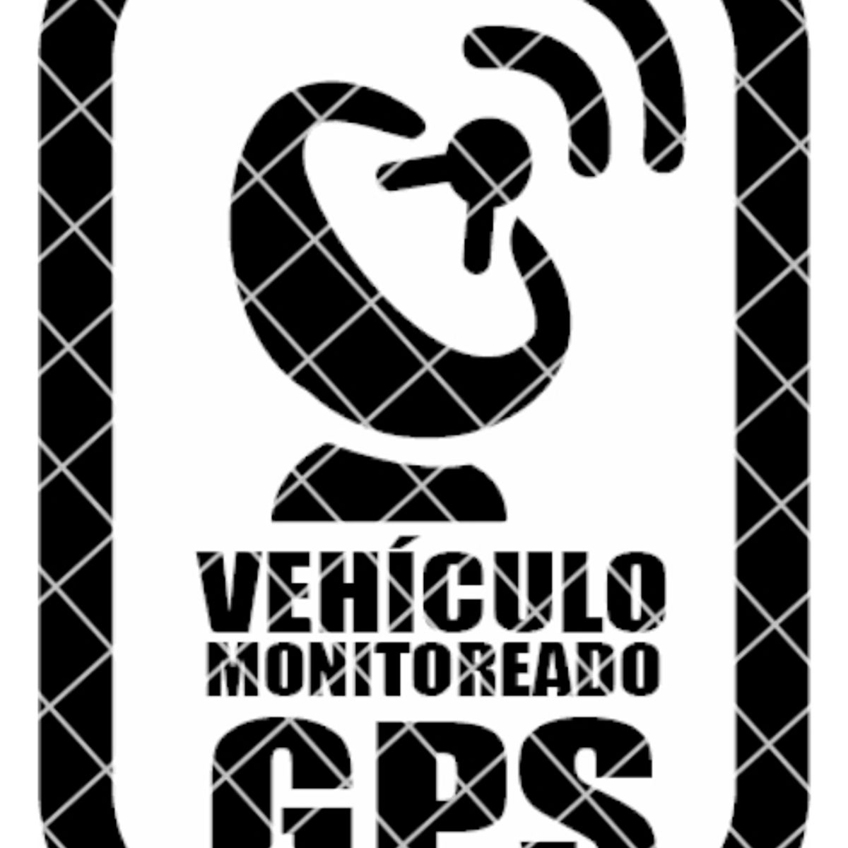 Sticker Gps Vehículo Monitoreado Rastreo Satelital Par, marca GENERICO - Foto Principal