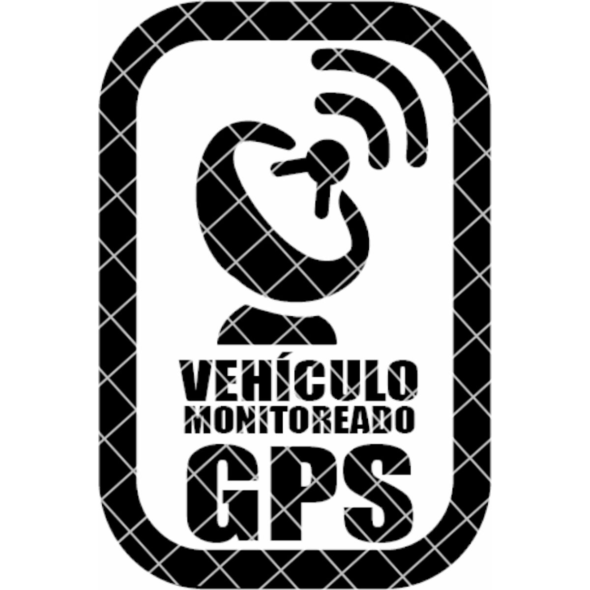 Sticker Gps Vehículo Monitoreado Rastreo Satelital Par, marca GENERICO - Foto Principal