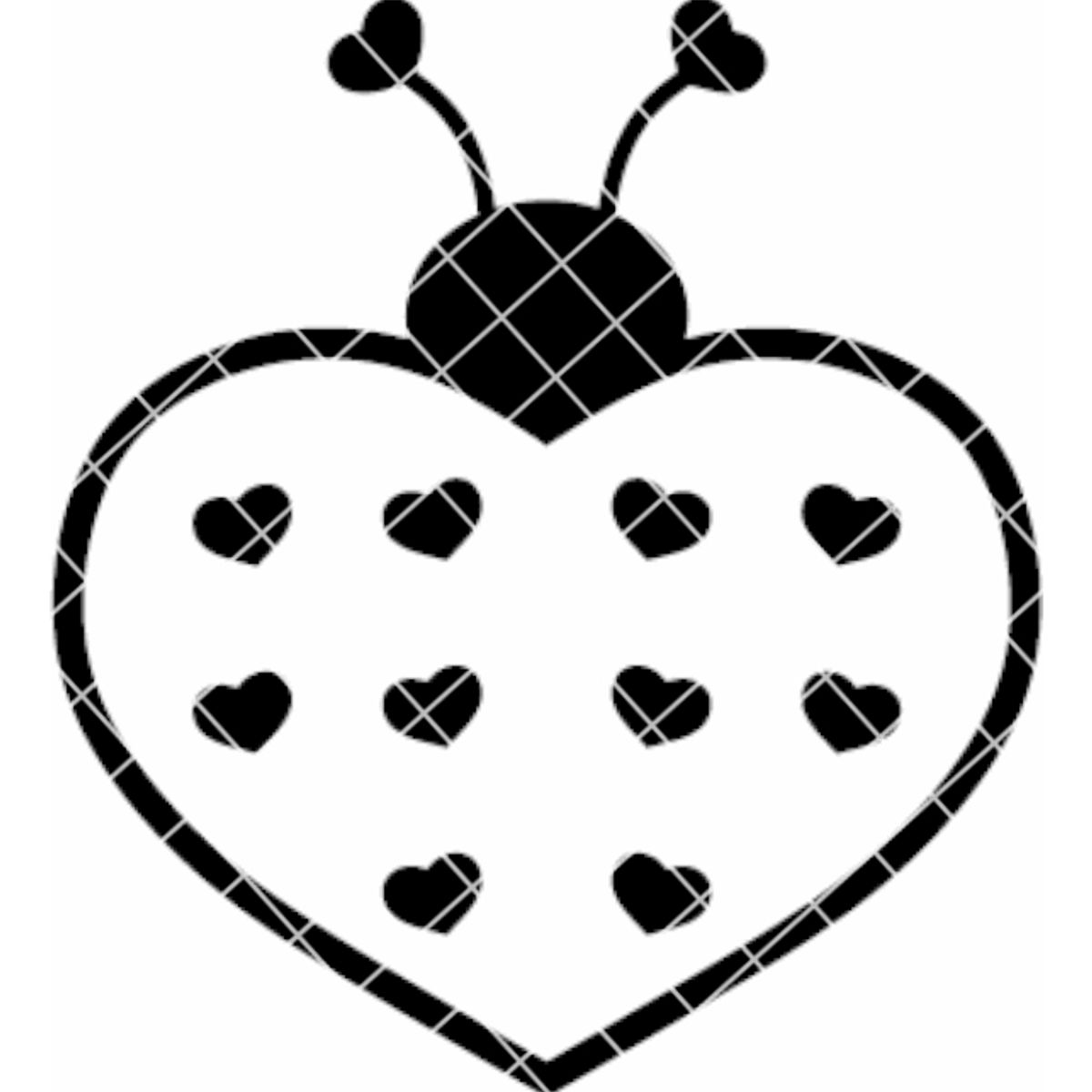 GENERICO - Sticker Mariquita Chinita Lady Bug Suerte Éxito Auto