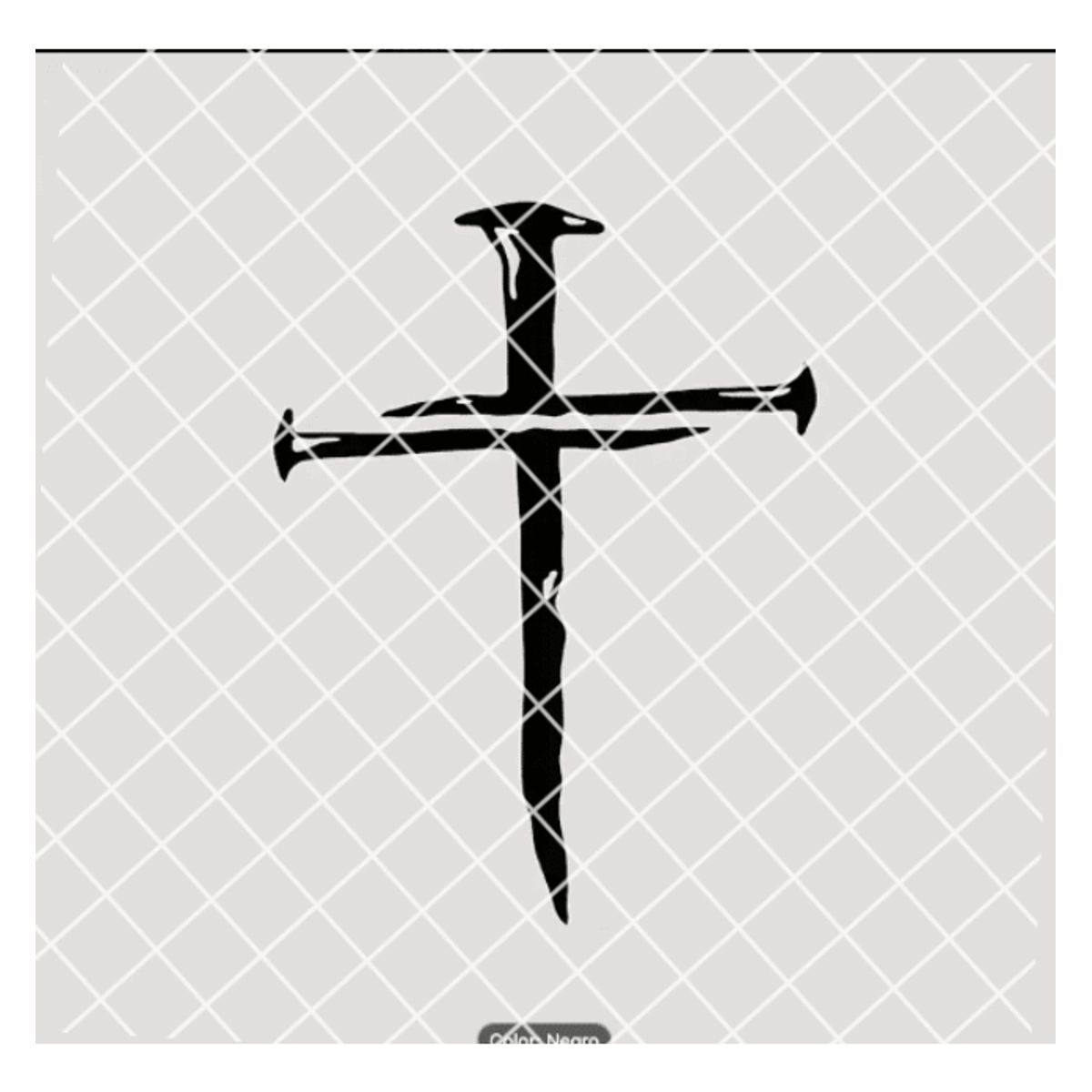 GENERICO - Sticker Cruz De Clavos Inri Fé Alabanza Dios Iglesia Auto