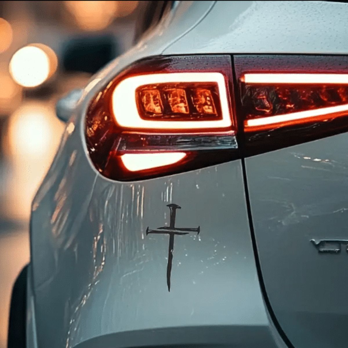 GENERICO - Sticker Cruz De Clavos Inri Fé Alabanza Dios Iglesia Auto