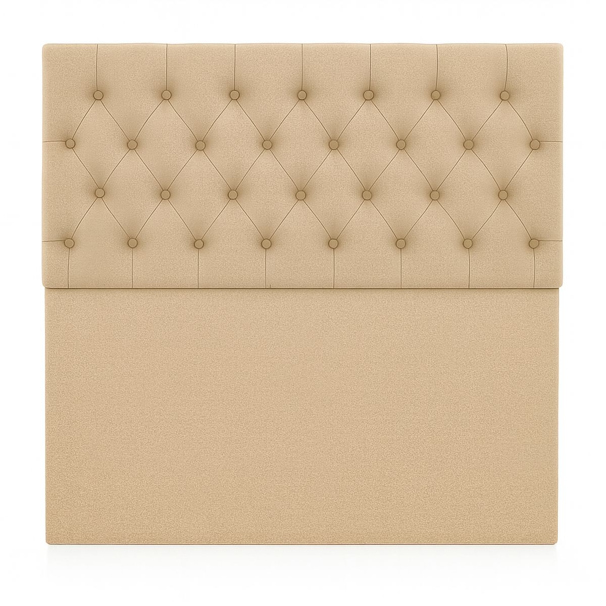GENERICO - Respaldo De Cama 1.5 Plazas Beige Capitone