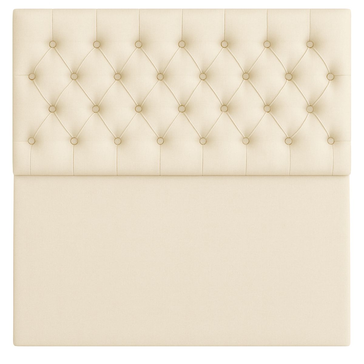 GENERICO - Respaldo De Cama 1.5 Plazas Crudo Capitone