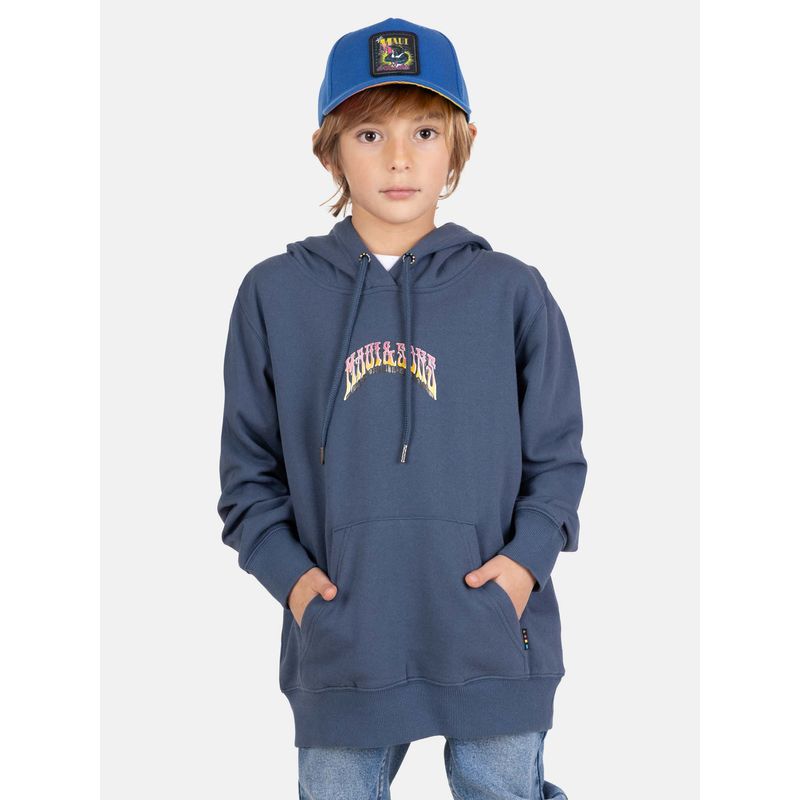 MAUI AND SONS - Poleron Canguro Brava Azul Infantil Maui And Sons
