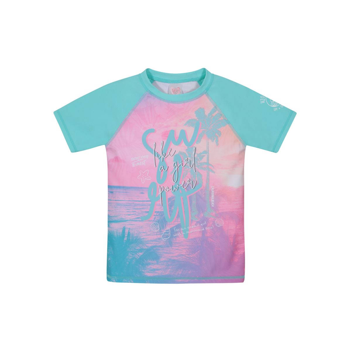 H2O WEAR - Traje de Baño Niña Polera UV50 MCorta H2O Wear Calipso