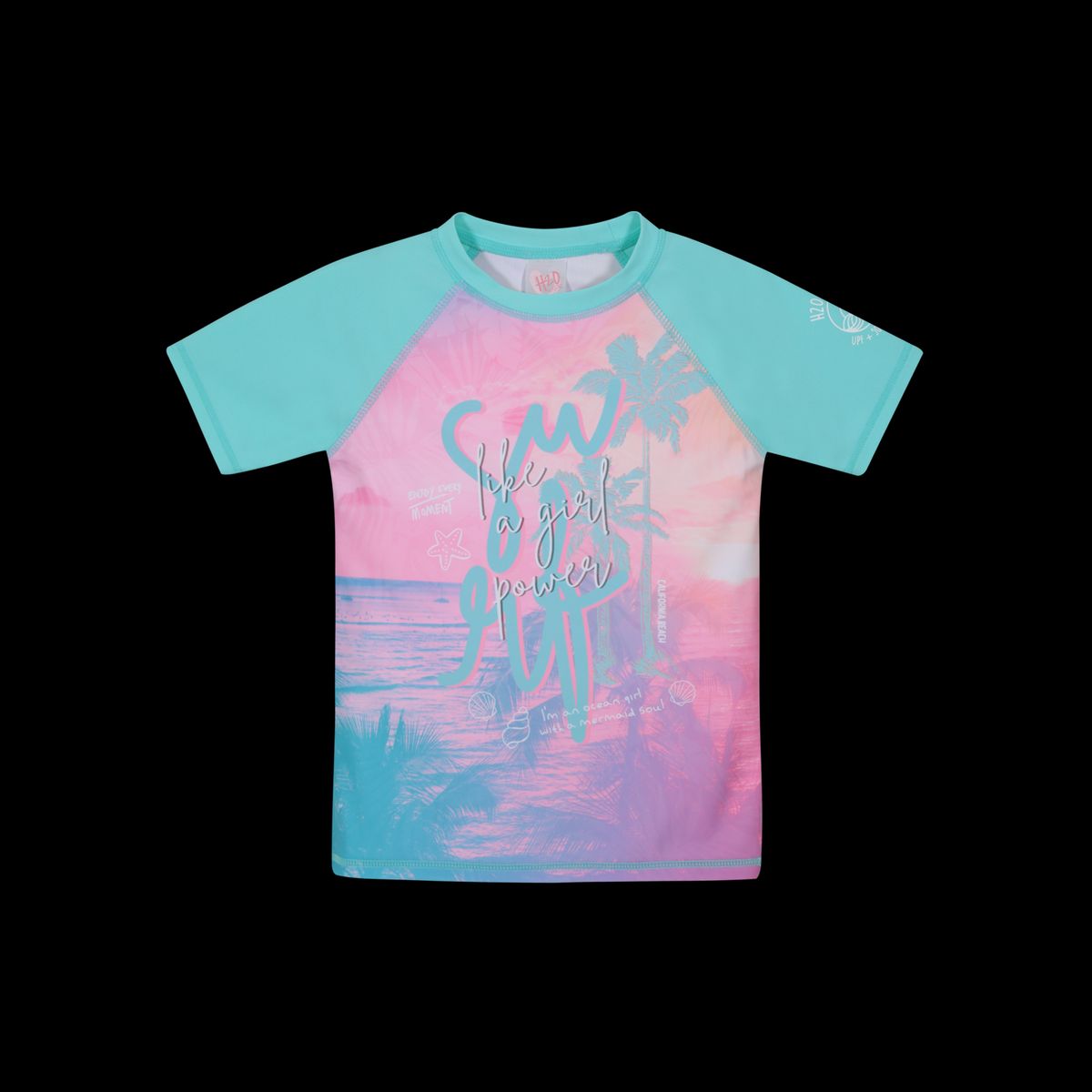 H2O WEAR - Traje de Baño Niña Polera UV50 MCorta H2O Wear Calipso