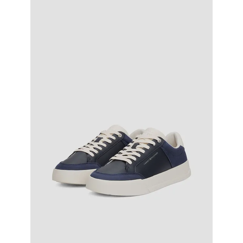 TOMMY HILFIGER - Zapatillas De Tenis Con Logo En Bajo Relieve Azul Tommy Hilfiger