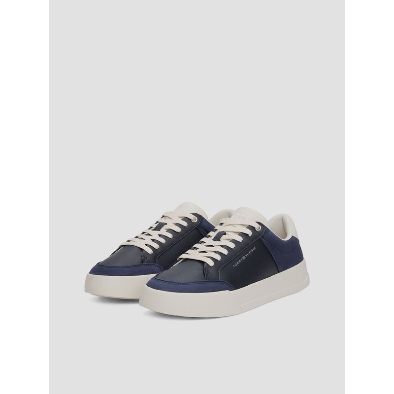 TOMMY HILFIGER - Zapatillas De Tenis Con Logo En Bajo Relieve Azul Tommy Hilfiger