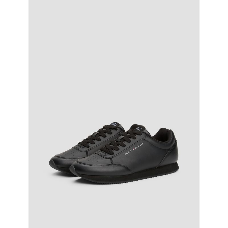 TOMMY HILFIGER - Zapatillas Con Logo Y Suela Dentada Negro Tommy Hilfiger