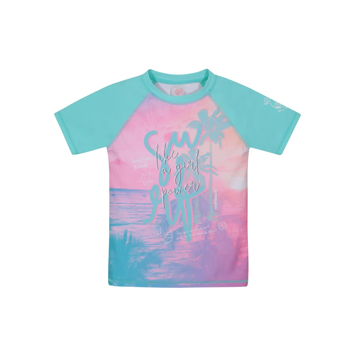 H2O WEAR - Traje de Baño Niña Polera UV50 MCorta H2O Wear Calipso