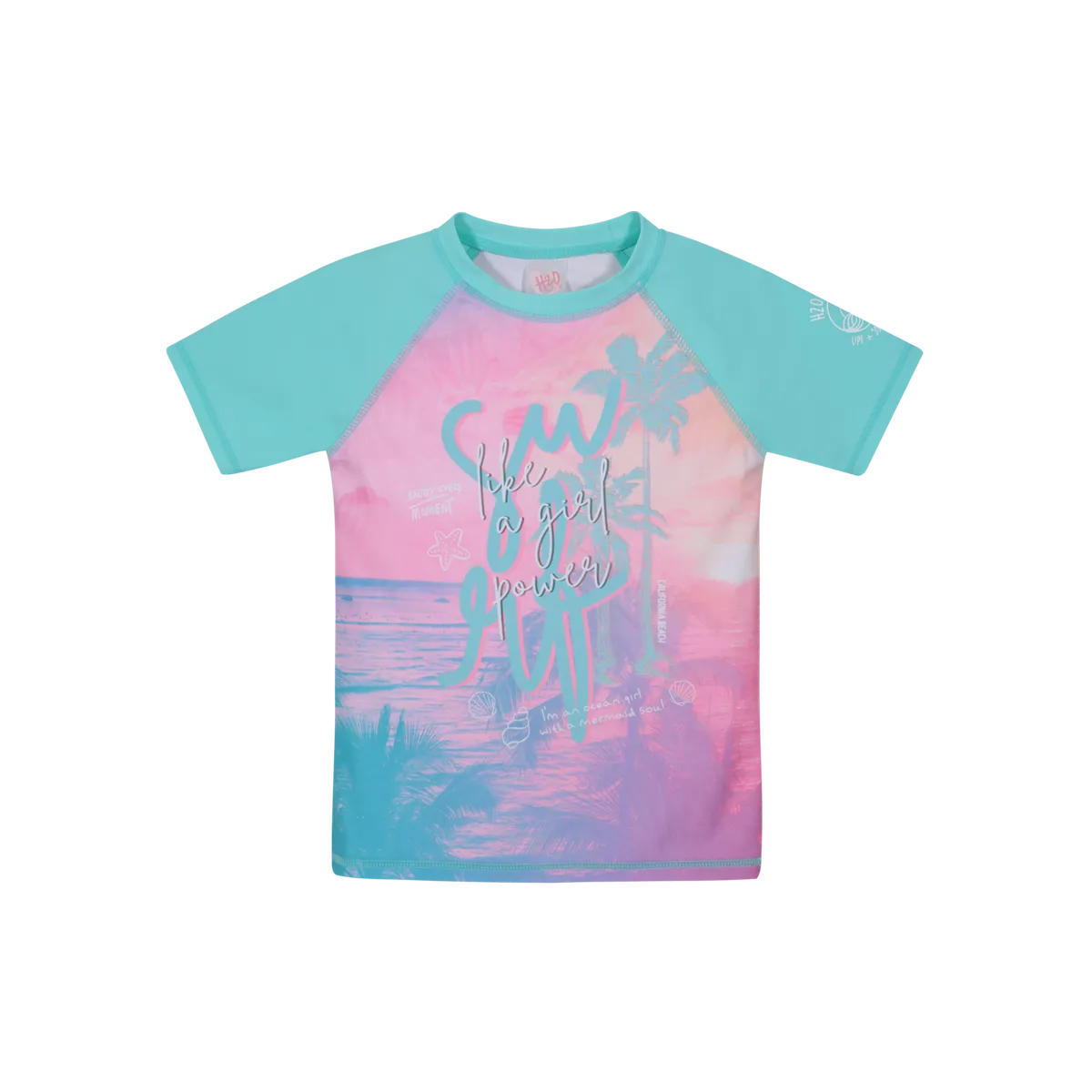 H2O WEAR - Traje de Baño Niña Polera UV50 MCorta H2O Wear Calipso