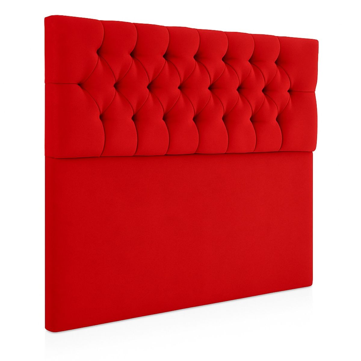 GENERICO - Respaldo De Cama 1.5 Plazas Rojo Capitone