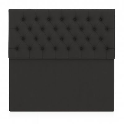 Imagen 2 del producto Respaldo De Cama 1.5 Plazas Negro Capitone
