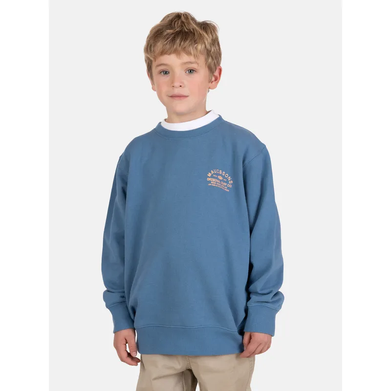 MAUI AND SONS - Poleron CR Kairo Celeste Infantil Maui And Sons