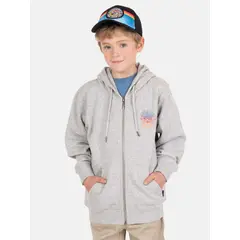 MAUI AND SONS - Poleron FZ Kaia Gris Infantil