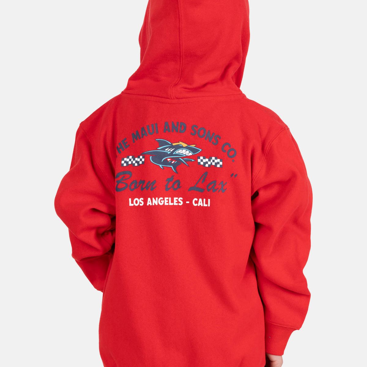 MAUI AND SONS - Poleron FZ Lani Rojo Infantil Maui And Sons