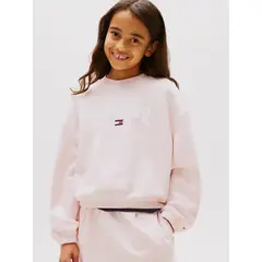 TOMMY HILFIGER - Polerón Universitario De Corte Amplio Rosado