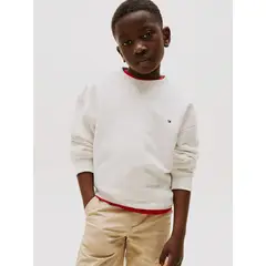 TOMMY HILFIGER - Polerón Timeless Con Logo Blanco