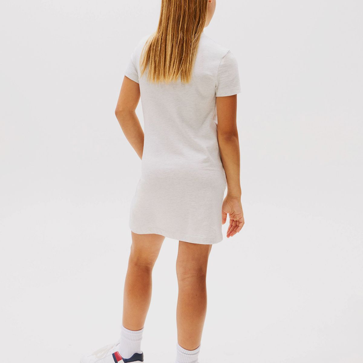 TOMMY HILFIGER - Vestido Con Logo De Lentejuelas Blanco Tommy Hilfiger