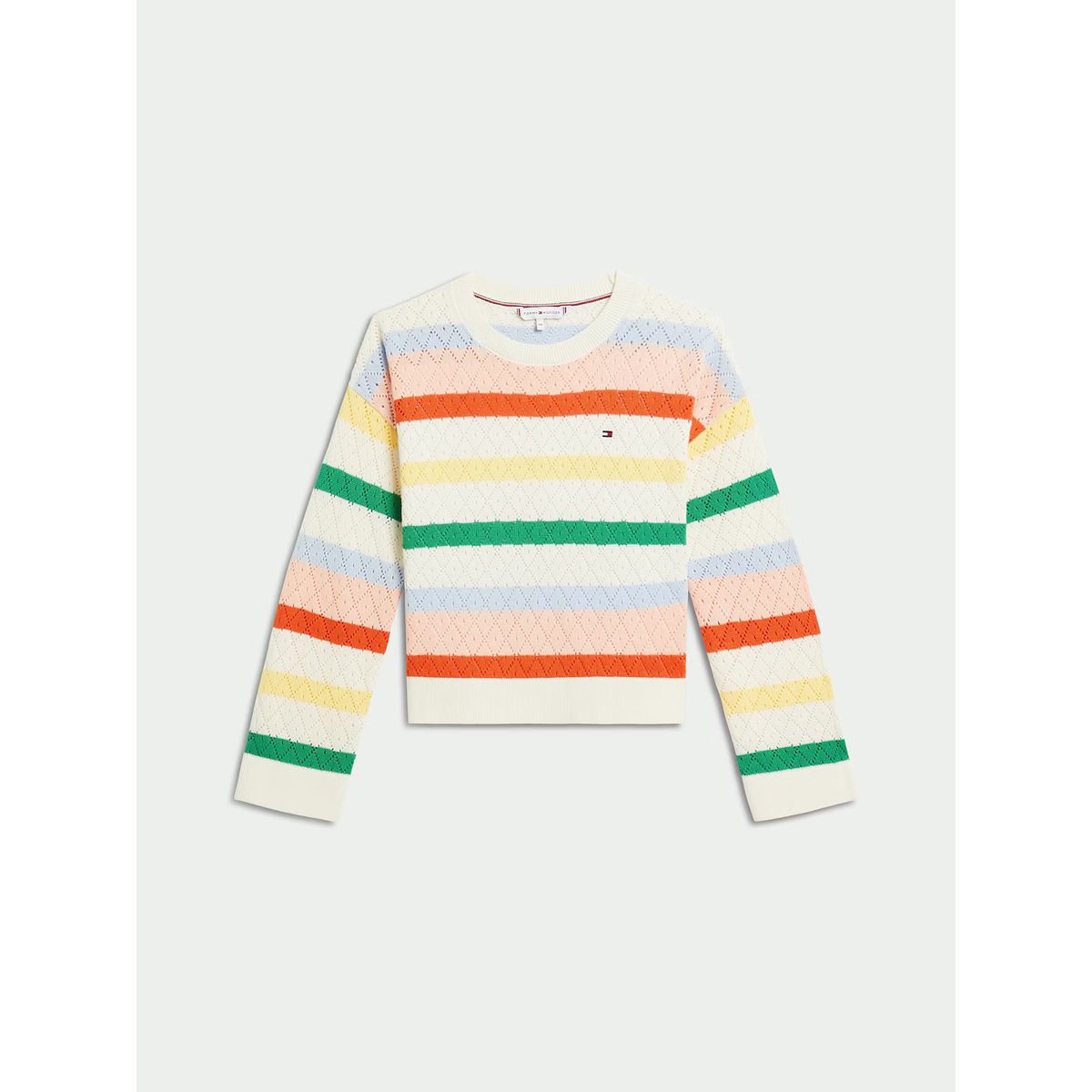 TOMMY HILFIGER - Sweater De Rayas De Colores Calados Multicolor Tommy Hilfiger
