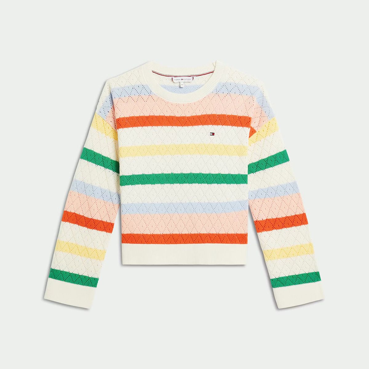 TOMMY HILFIGER - Sweater De Rayas De Colores Calados Multicolor Tommy Hilfiger