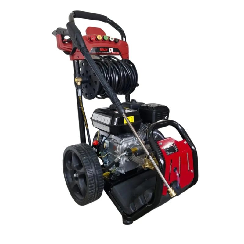 GENERICO - Hidrolavadora A Bencina Industrial 7,5 Hp 12 Metros Maguera