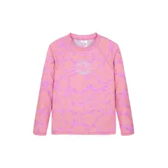 H2O WEAR - Traje de Baño Niña Polera UV50 MLarga Fucsia
