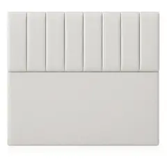 GENERICO - Respaldo De Cama 1.5 Plazas Turín Gris Claro Perla