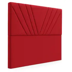 GENERICO - Respaldo De Cama 1.5 Plazas Siena Rojo