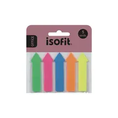 ISOFIT - PACK X 4 NOTAS ADHESIVAS FLECHAS 5 COLORES