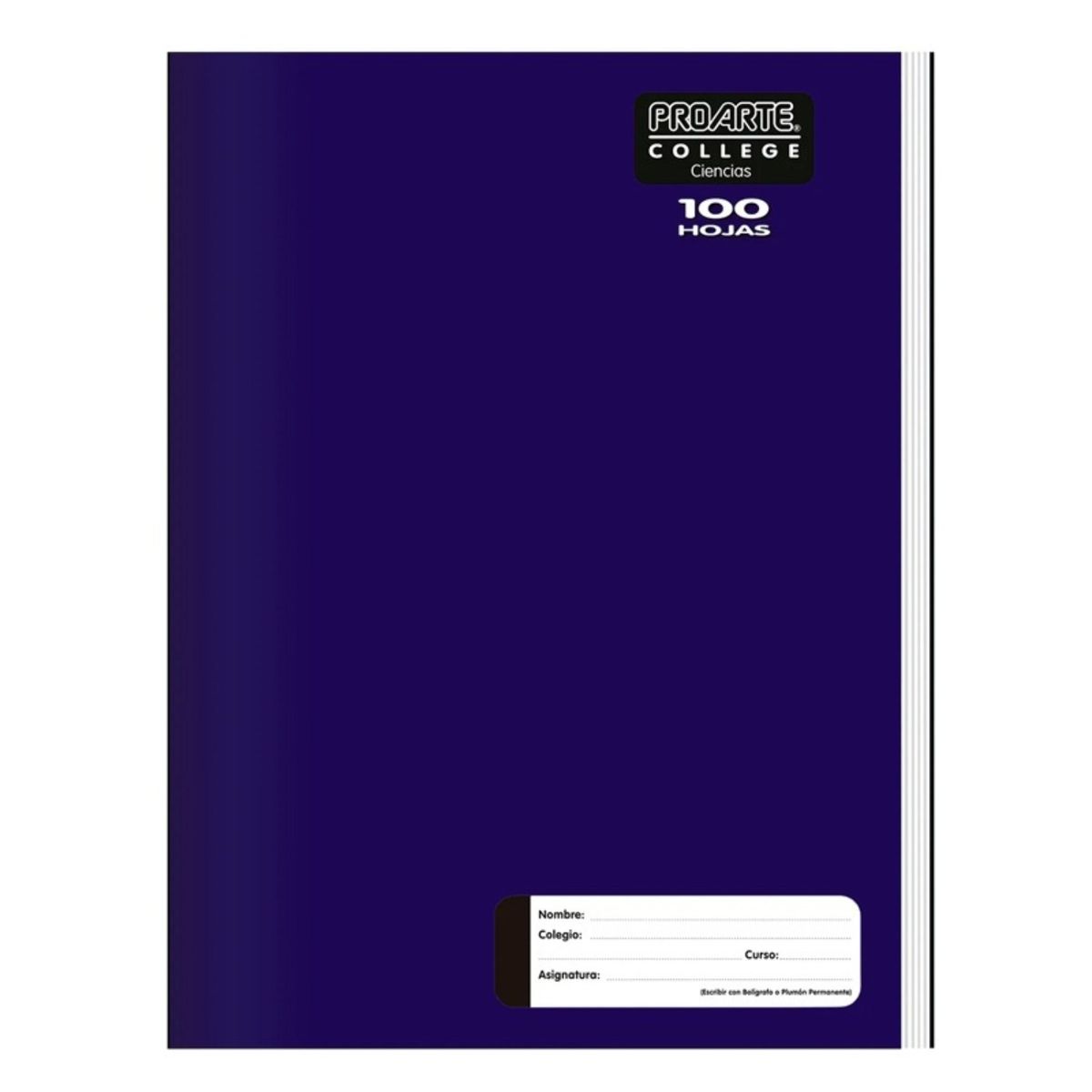 PROARTE - PACK X 4 CUADERNO COLLEGE LISO CIENCIAS 100 HOJAS  PROARTE