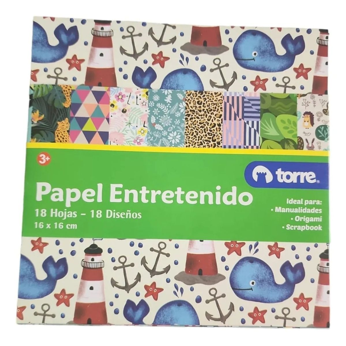 TORRE - PACK X 4 FAJO PAPEL ENTRETENIDO 16×16 CENTIMETROS 18 H