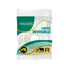 PROARTE - PACK X 4 CINTA INVISIBLE FORMATO BOLSA 19MMX20MTS