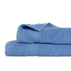 PLUMETTI - SET 2 TOALLAS COLORIX 380 GRS CAJA AZUL