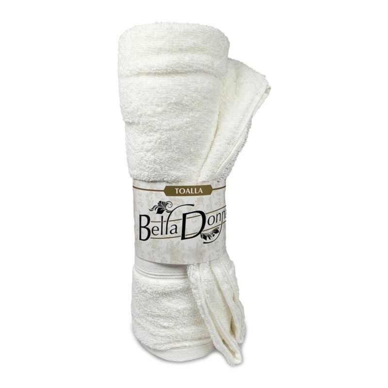 DORAL - TOALLA DE BAÑO BELLA DONNA 70×140 CM  BLANCO  DORAL