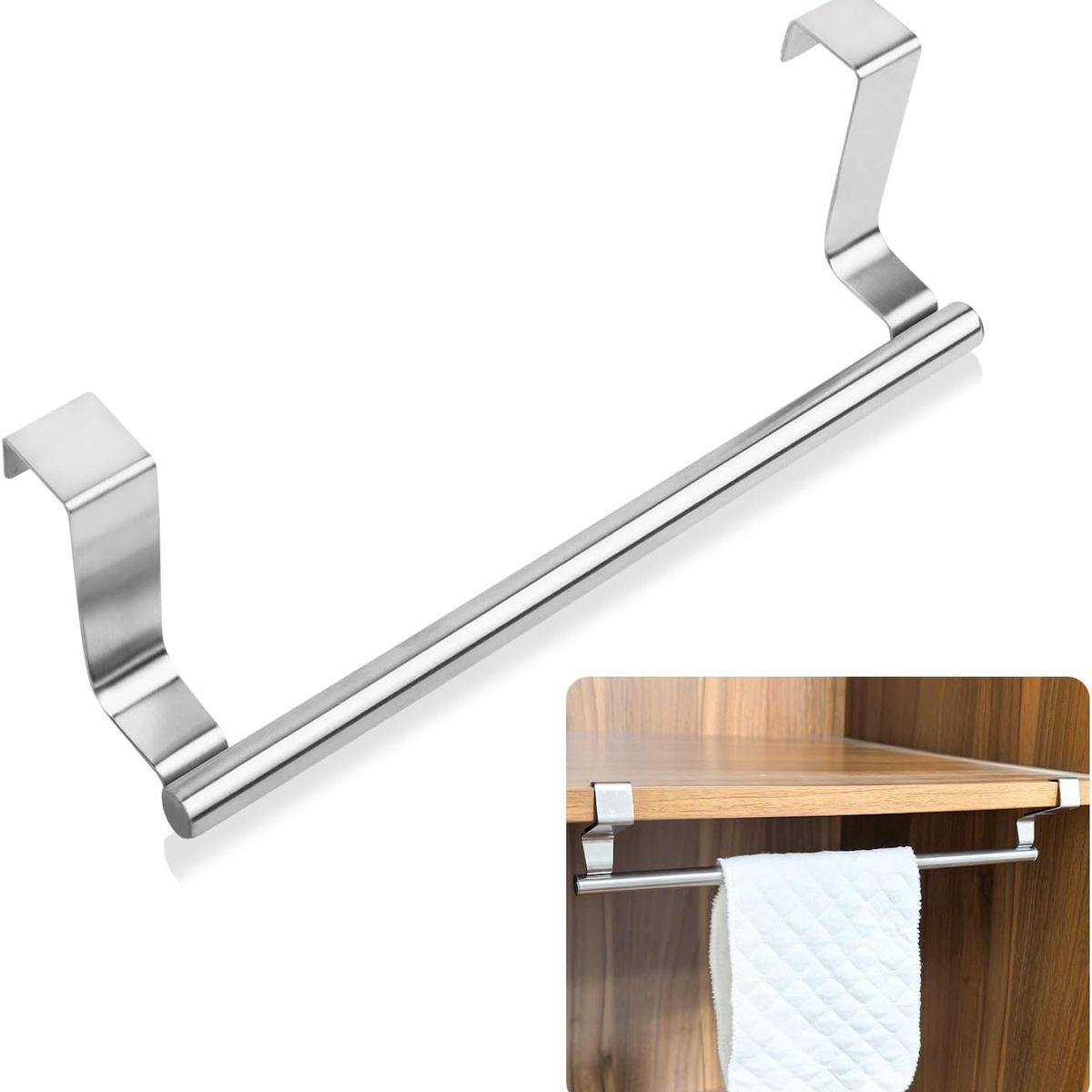 KUANGYE - Toallero Para Puerta Portapaños Baño Y Cocina