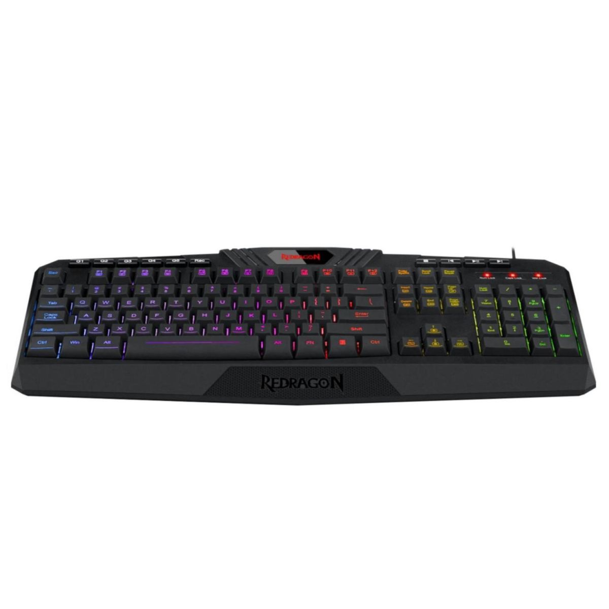 REDRAGON - Teclado Mecanico Gamer USB RGB Negro Harpe Redragon