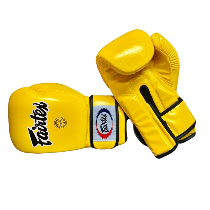 GENERICO - GUANTES DE BOXEO MUAY THAI FAIRTEX AMARILLO NEO 16 OZ