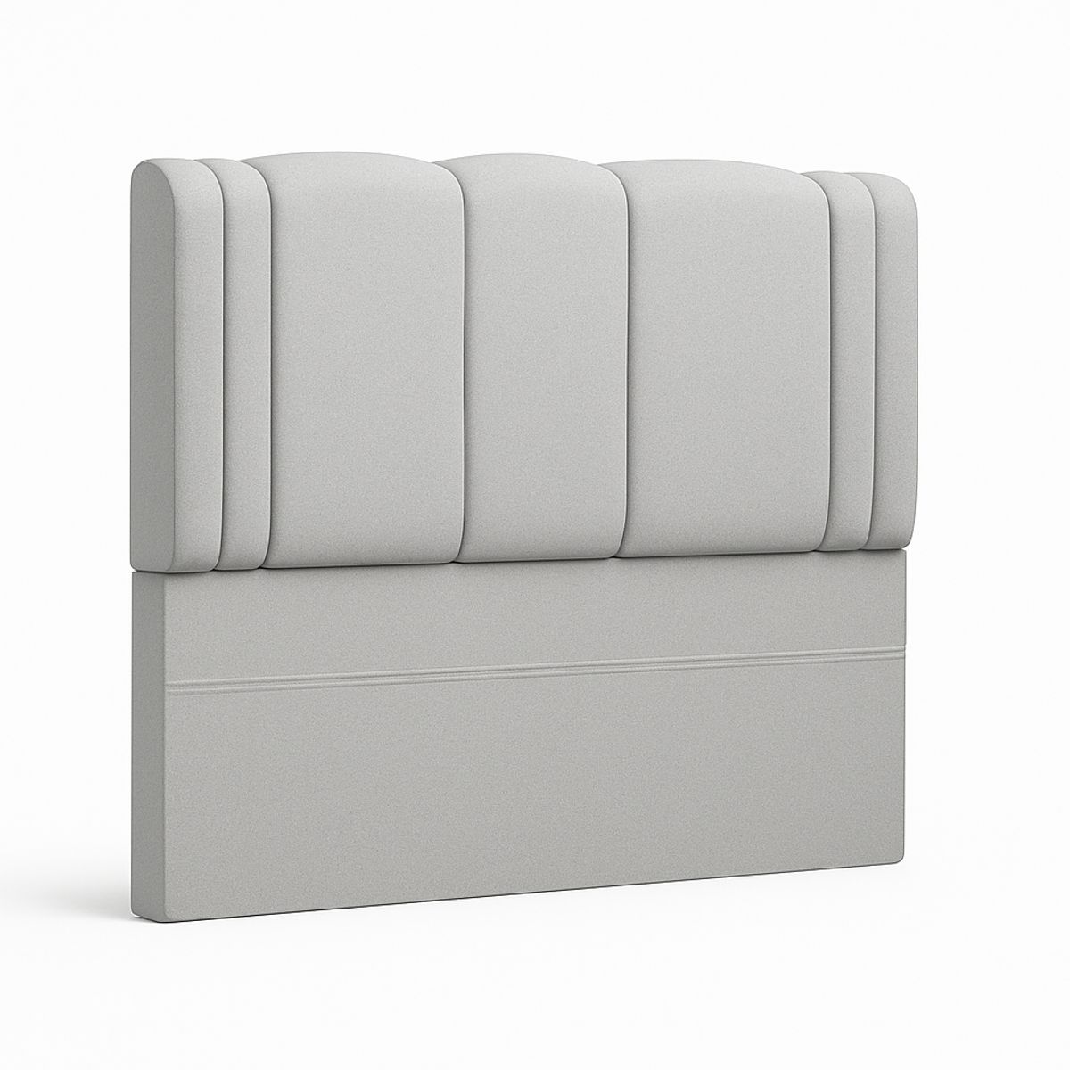 GENERICO - Respaldo De Cama 1,5 Plazas Milano Gris Claro Perla