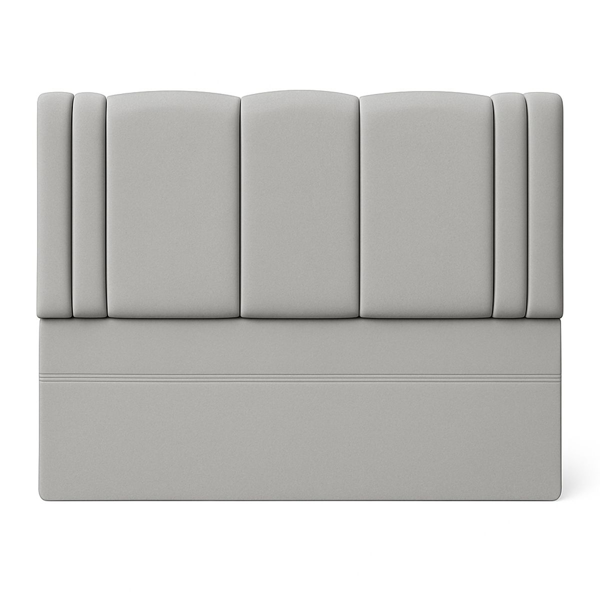 GENERICO - Respaldo De Cama 1,5 Plazas Milano Gris Claro Perla