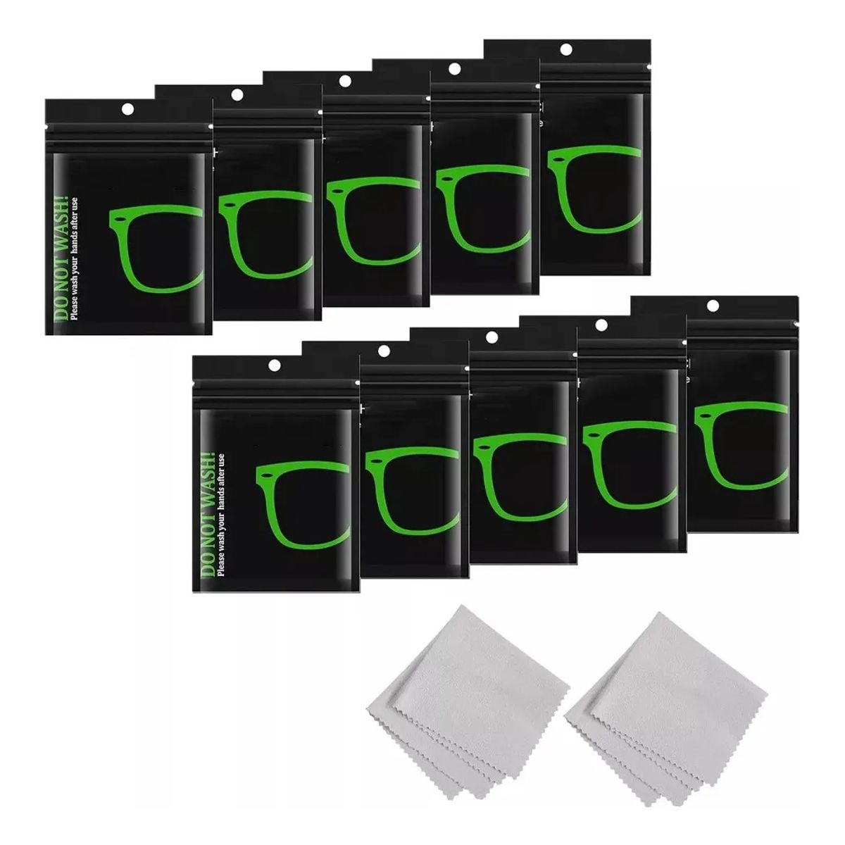 KUANGYE - 20 Unid Paño Antiempañante Para Lentes Reutilizable Limpieza