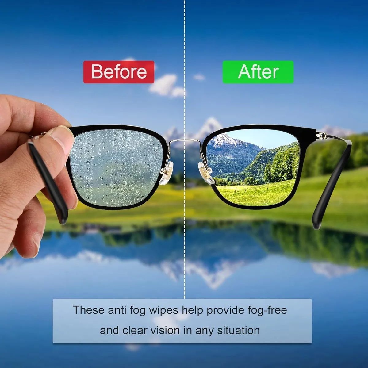 KUANGYE - 20 Unid Paño Antiempañante Para Lentes Reutilizable Limpieza