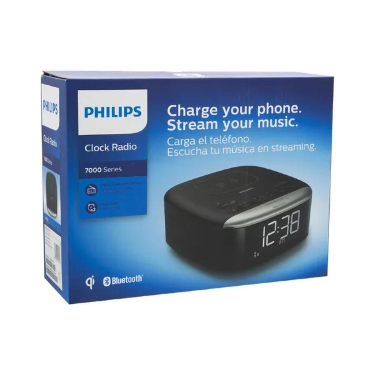 PHILIPS - Radio AM FM Reloj Digital Bluetooth Alarma AR760637 Philips
