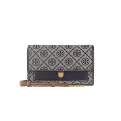 TORY BURCH - T Monogram Tela Detalles Cuero Bolso Cruzado 160486