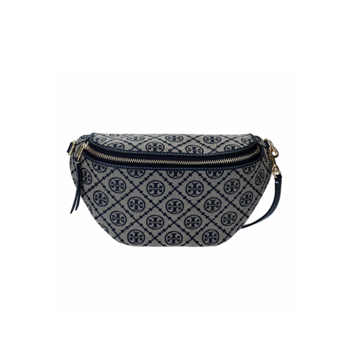 TORY BURCH - TORY BURCH T MONOGRAM Tela Detalles Cuero Bolso Cintura 162094