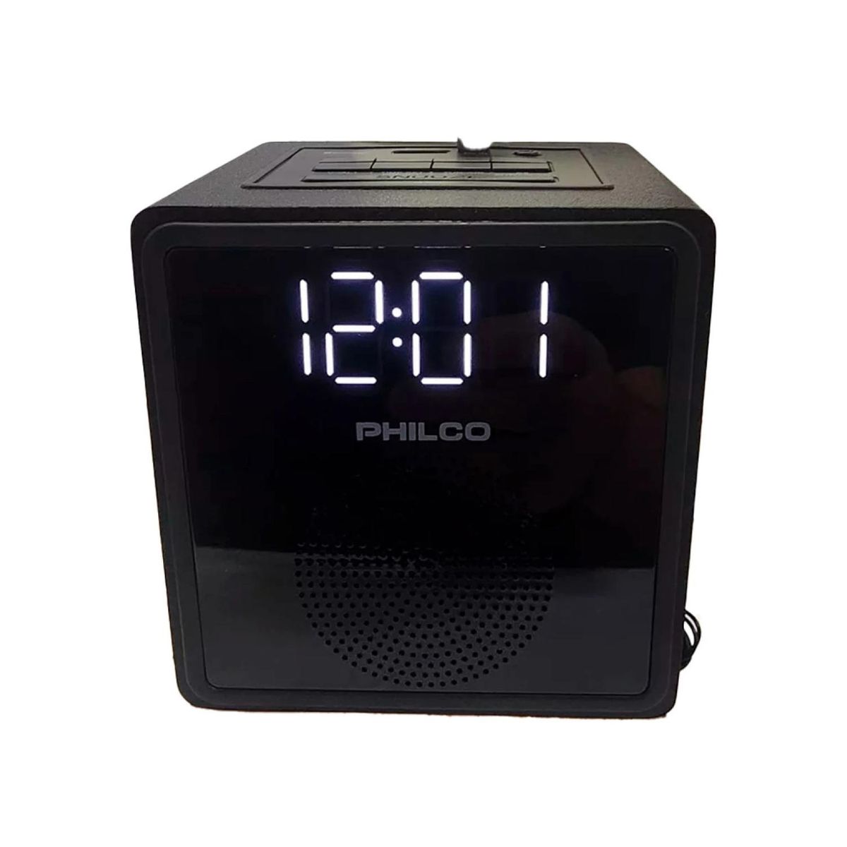 PHILCO - Radio Fm Reloj LED Bluetooth Alarma Negro PAR3206BT Philco