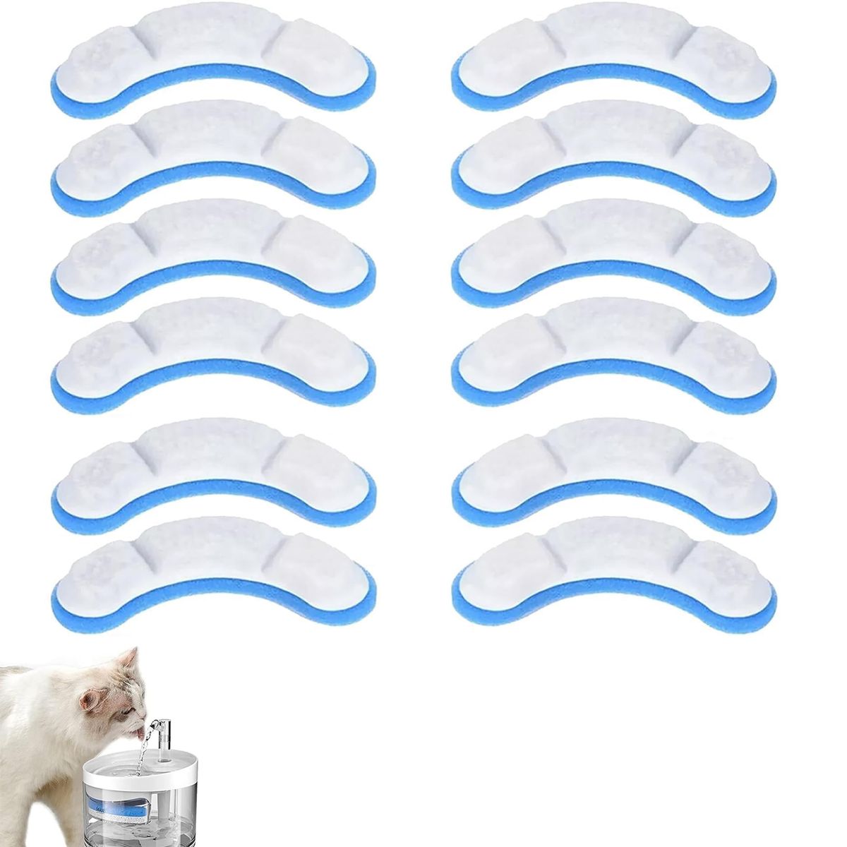 KUANGYE - X12 Filtros Perro Fuente Agua Bebedero Gato Fuente Agua