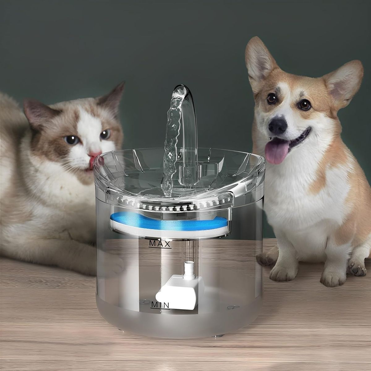 KUANGYE - X12 Filtros Perro Fuente Agua Bebedero Gato Fuente Agua