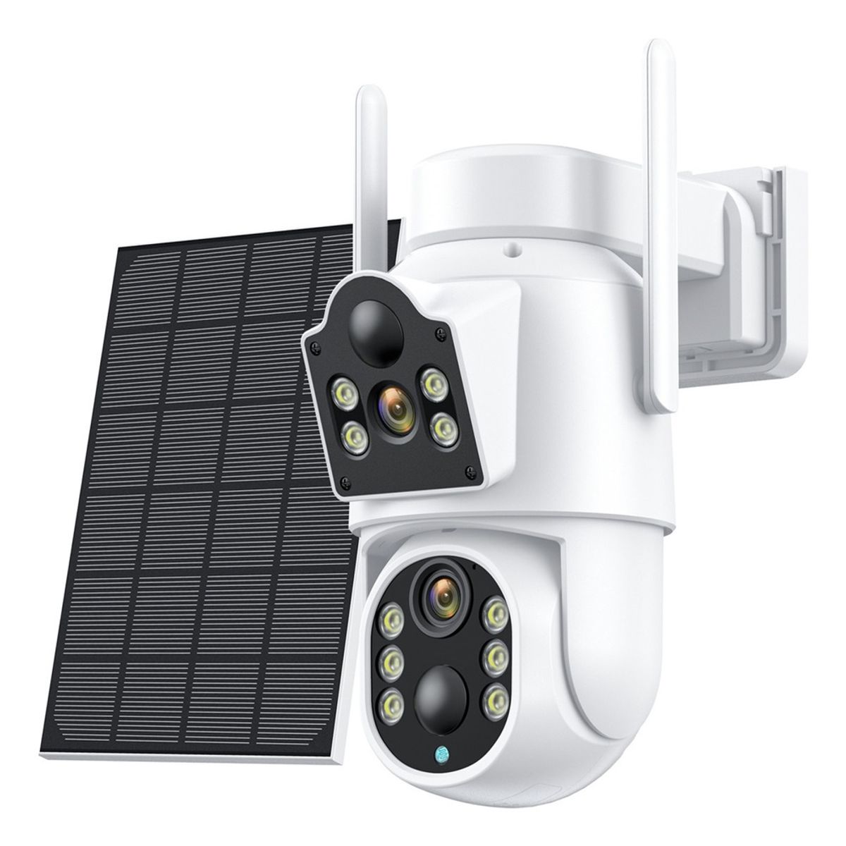 MUNDO MAGIA - Cámara De Seguridad Solar Wifi Inalambrica Color Blanco